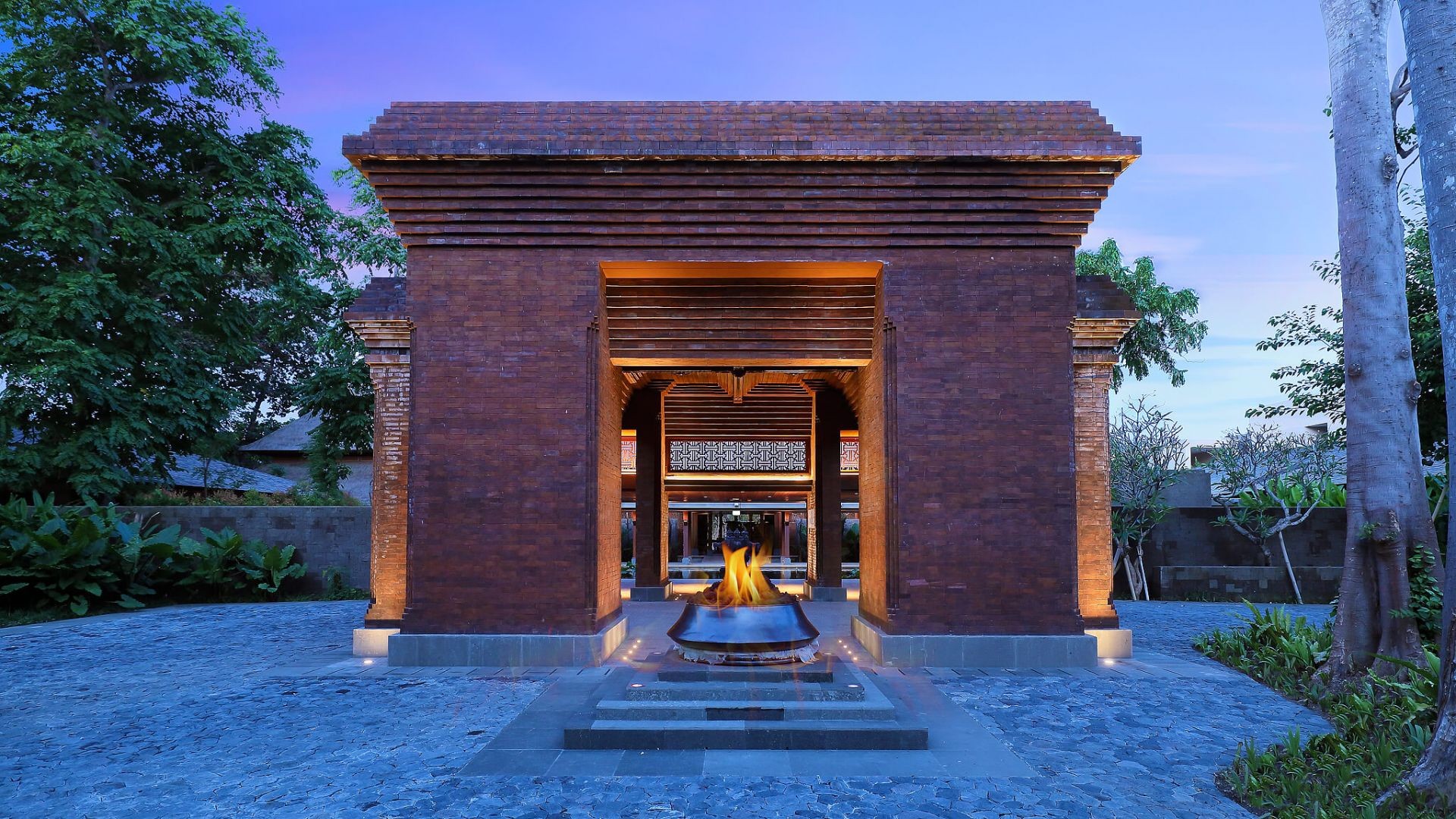Andaz Bali's courtyard architecture in Sanur, built around mature trees