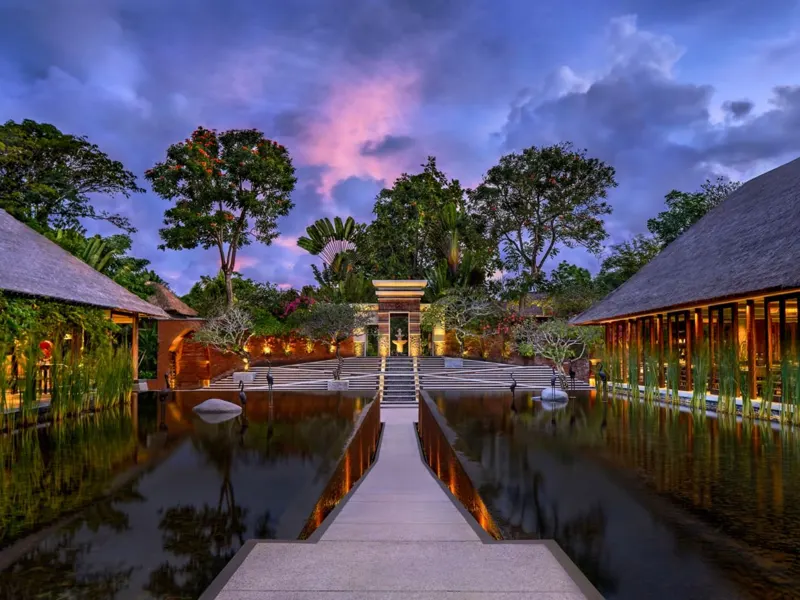 The water court at Amarterra