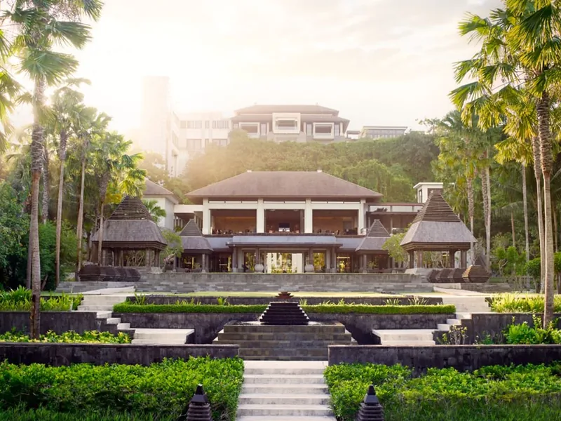 The garden at The Ritz-Carlton, Bali