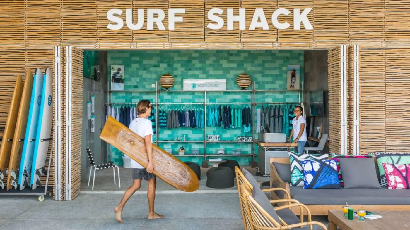 The Surf Shack at COMO Uma Canggu, run by Tropicsurf