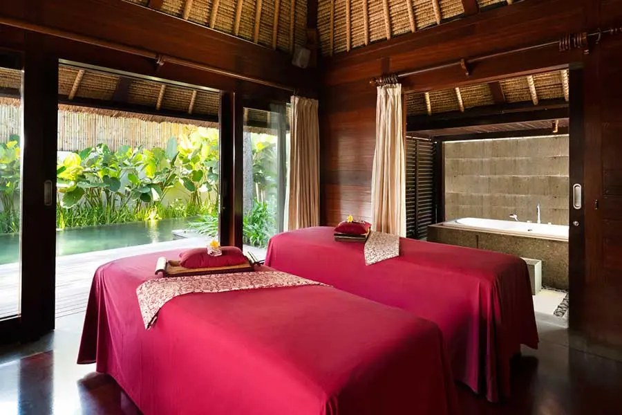 A treatment room at the spa at Kayumanis Jimbaran