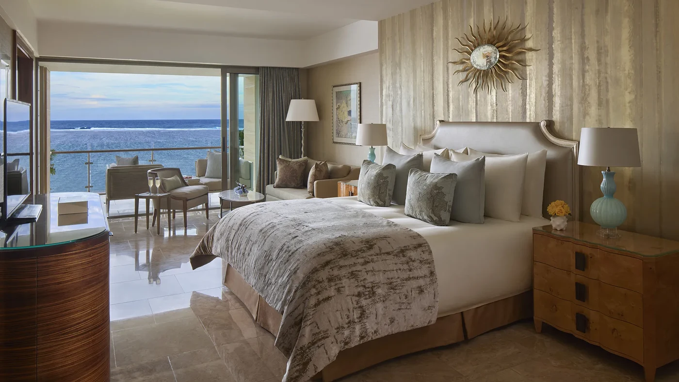 An oceanfront suite at The Mulia, Nusa Dua