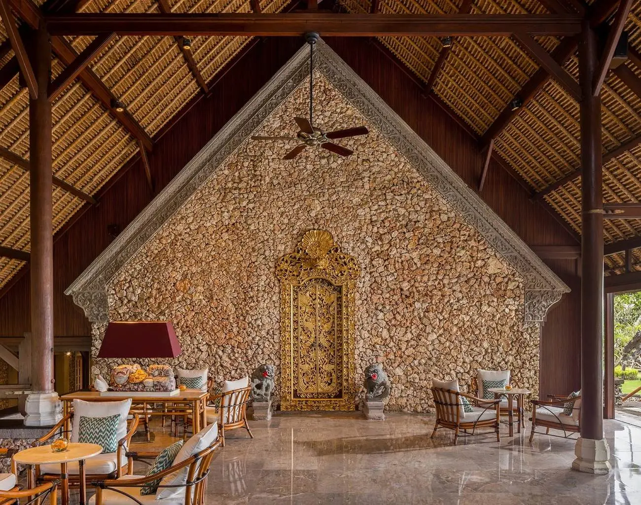 The lobby at The Oberoi
