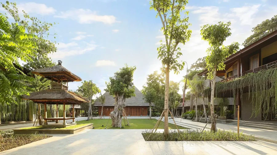 A courtyard at Andaz Bali