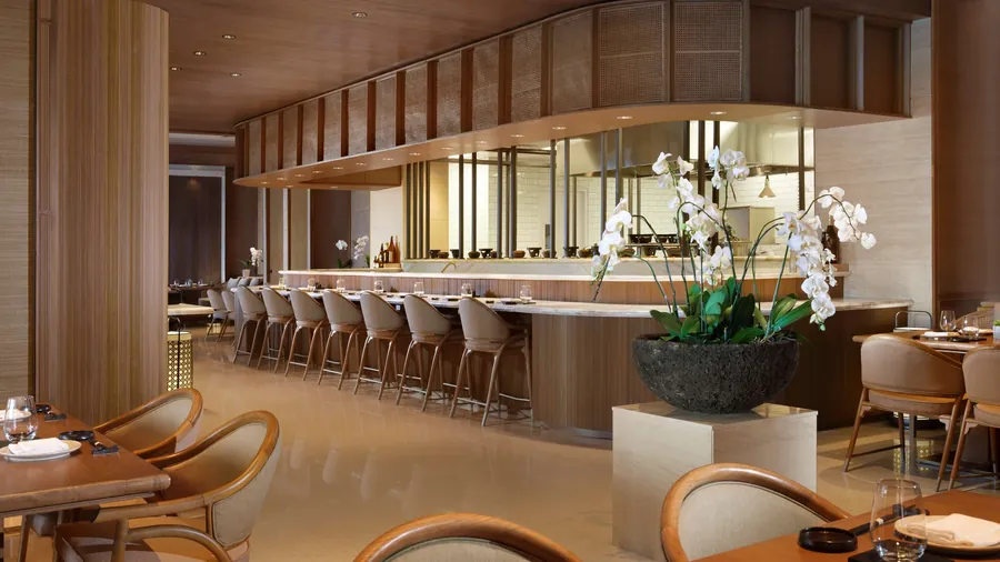 The counter at Izakaya by OKU, The Apurva Kempinski
