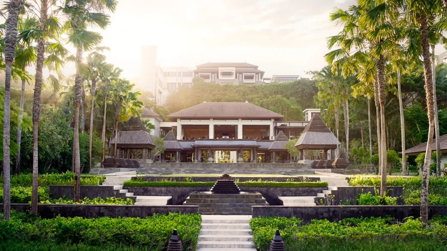 The Ritz-Carlton Bali above the beach at Sawangan