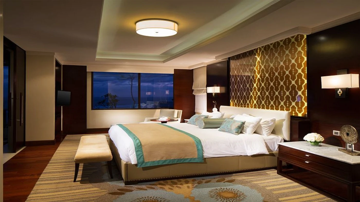An Ocean Suite bedroom at Samabe Bali